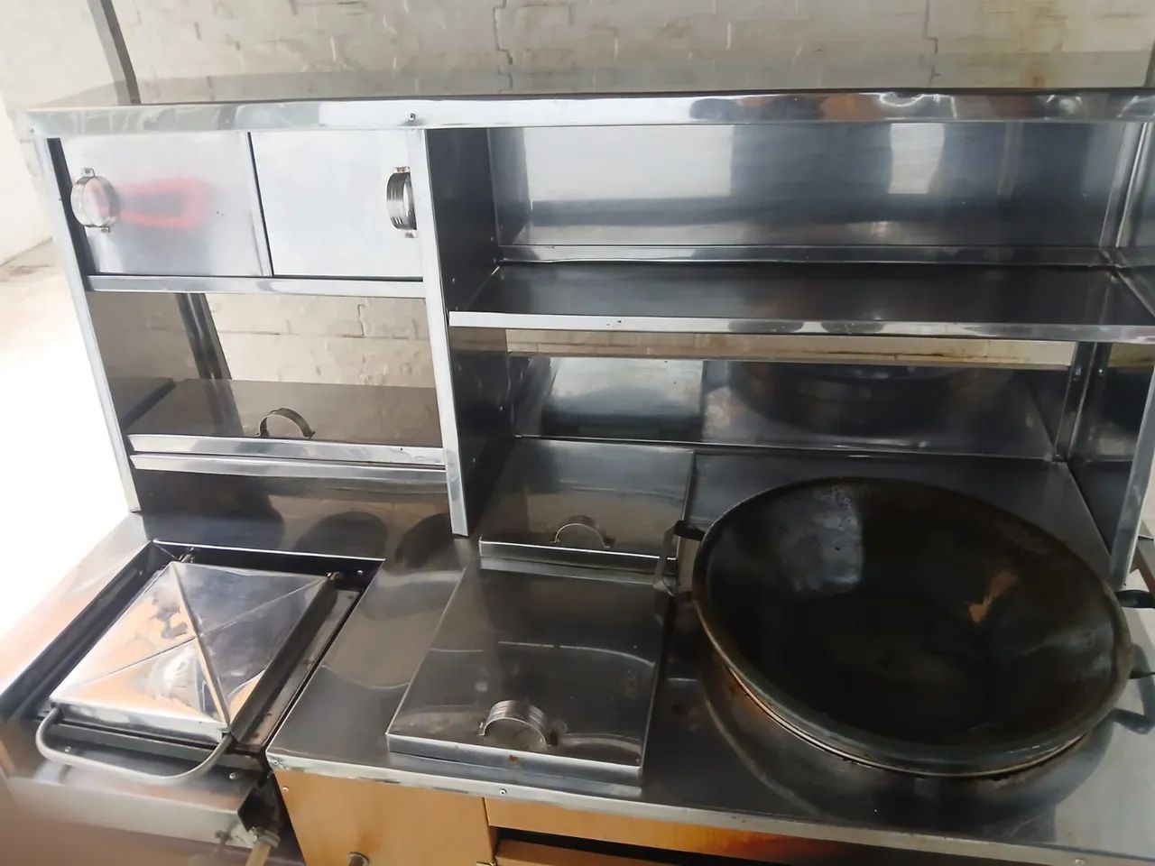 Carrinho de Lanches/ Hot dogs/  Inox - Pouco Usado - Completo - Foto 5