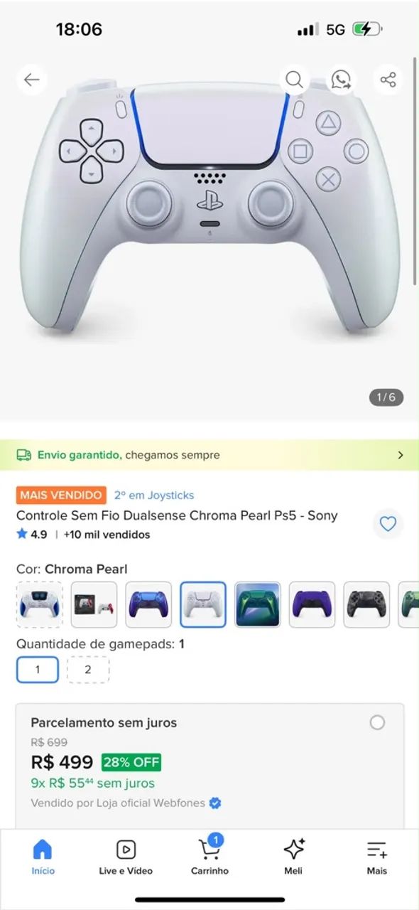 Controle ps5