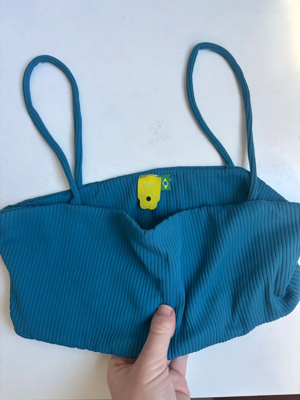 Cropped / Top Farm azul P