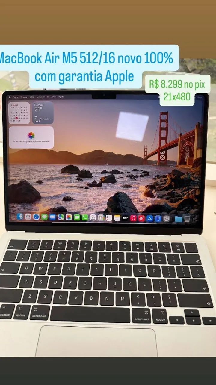 Macbook Air M5 512/12 100% garantia Apple