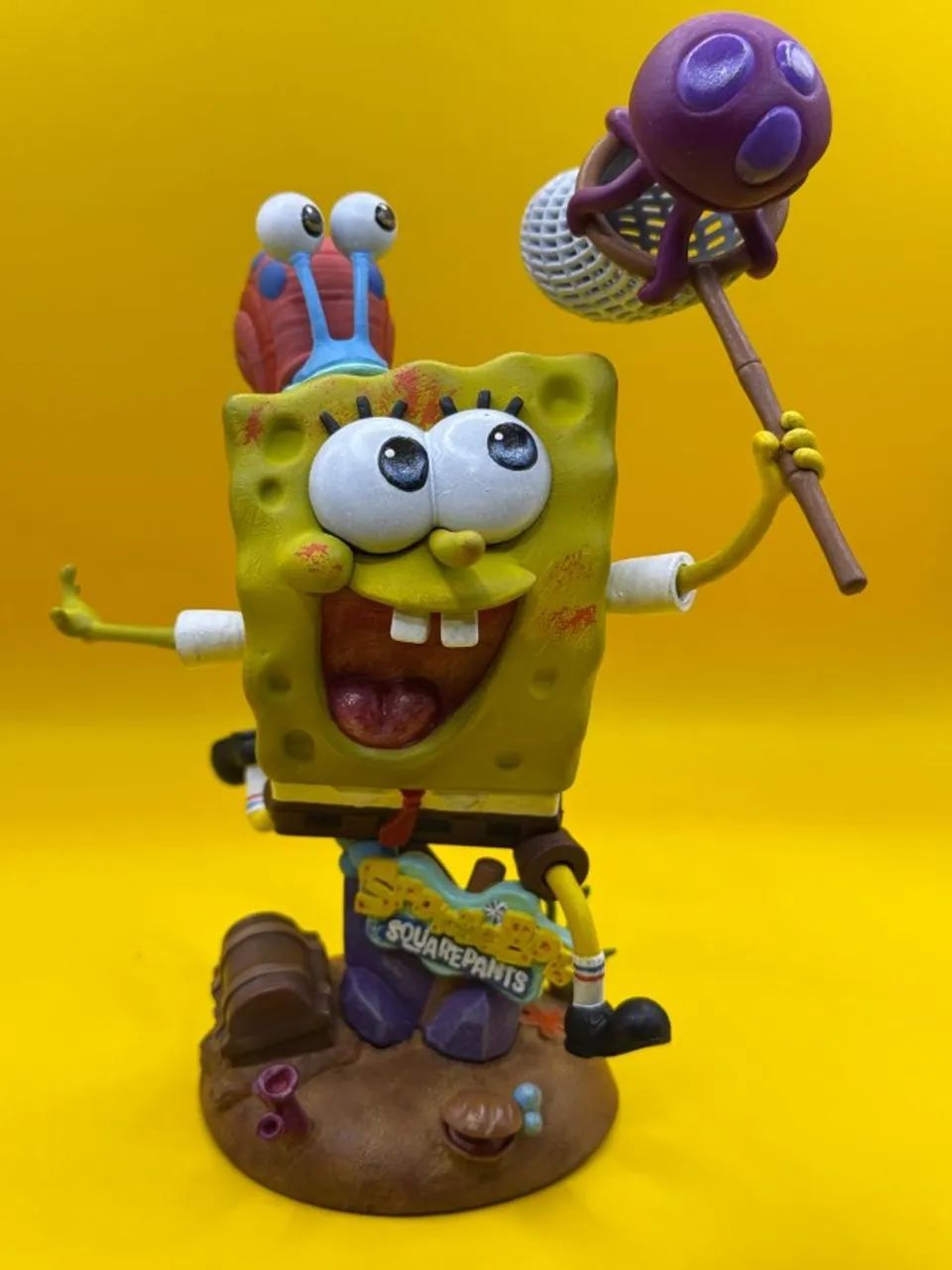 Bob Esponja Action Figure Boneco Estatua Colecionaveis 