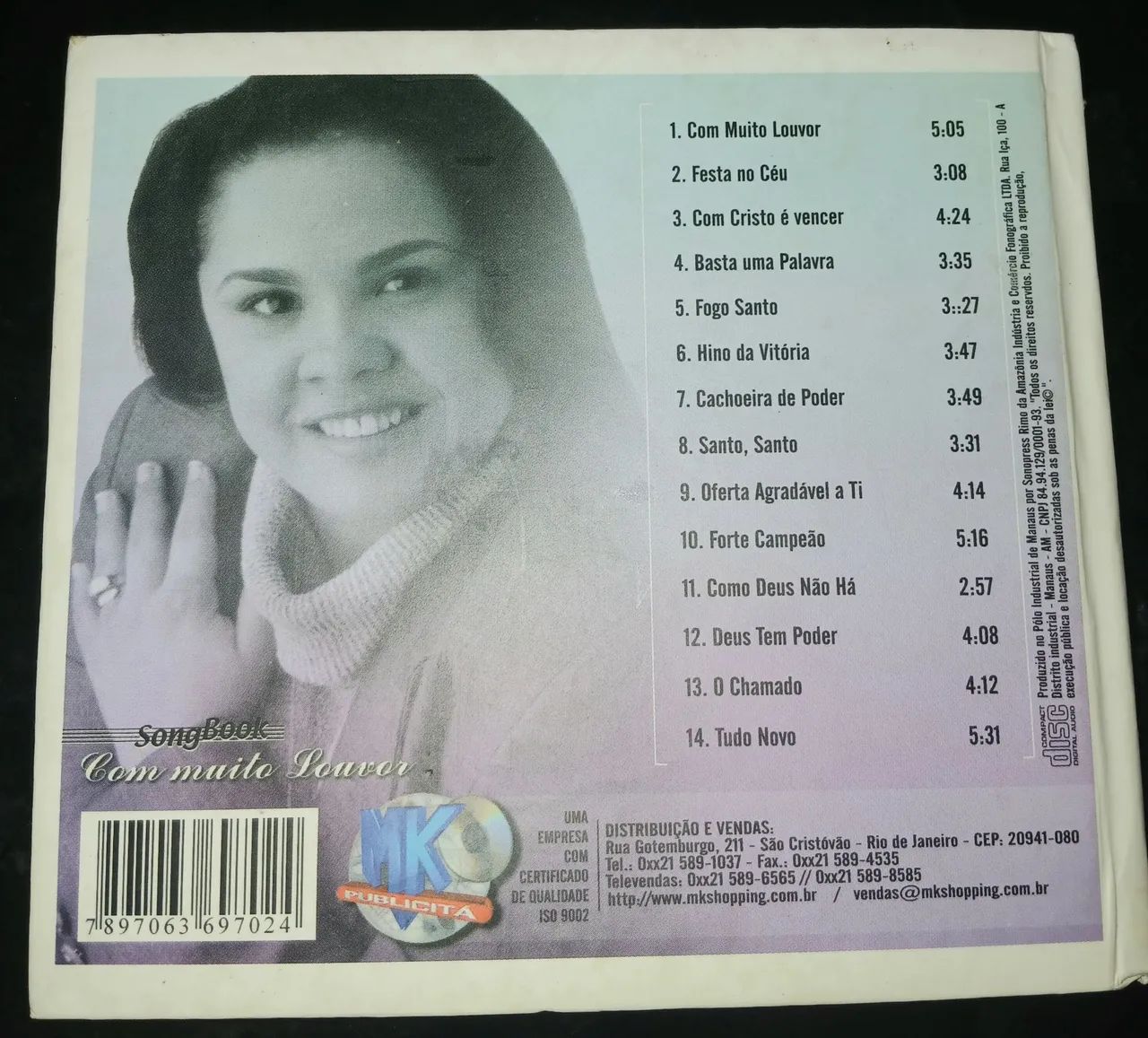 Songbook Cd Cassiane Com Muito Louvor Original Raro - Foto 2
