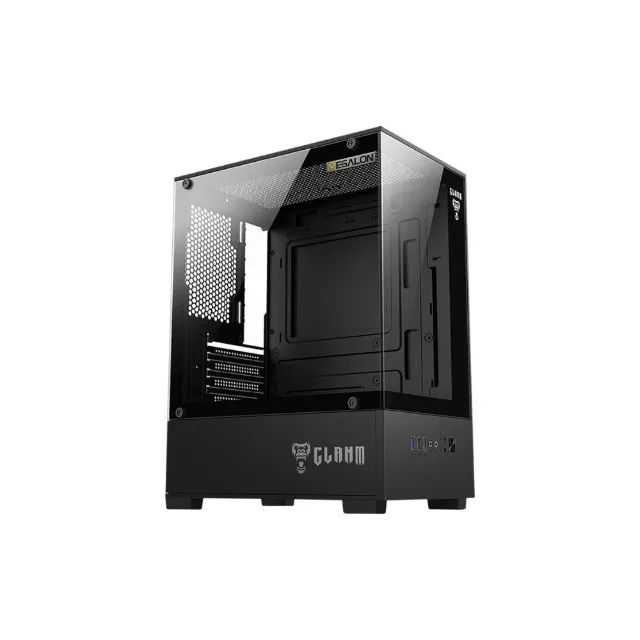 Gabinete Gamer Clanm Night Megalon Mini Tower Vidro Temperado Preto pode retirar no local  - Foto 6