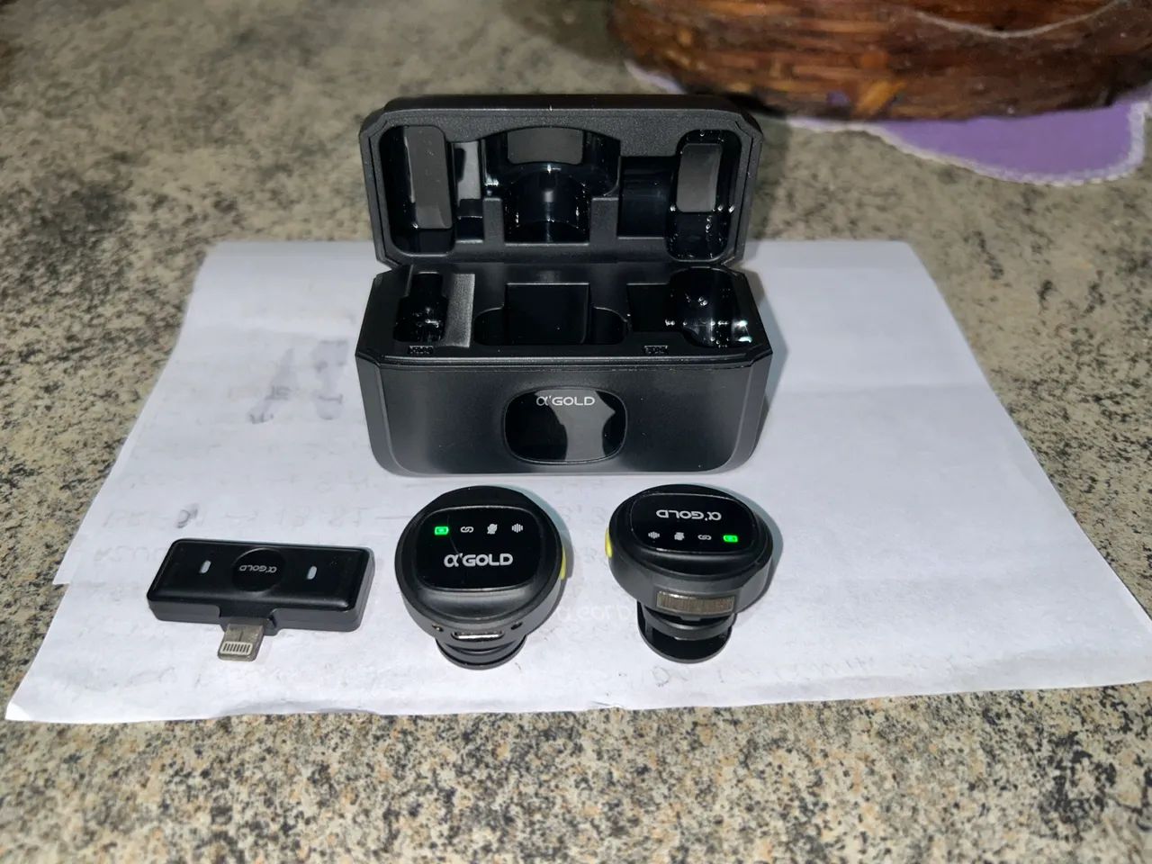 Microfone de lapela 