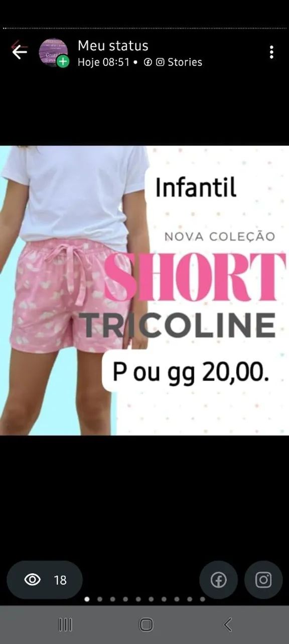 Short infantil  p ou gg  - Foto 2