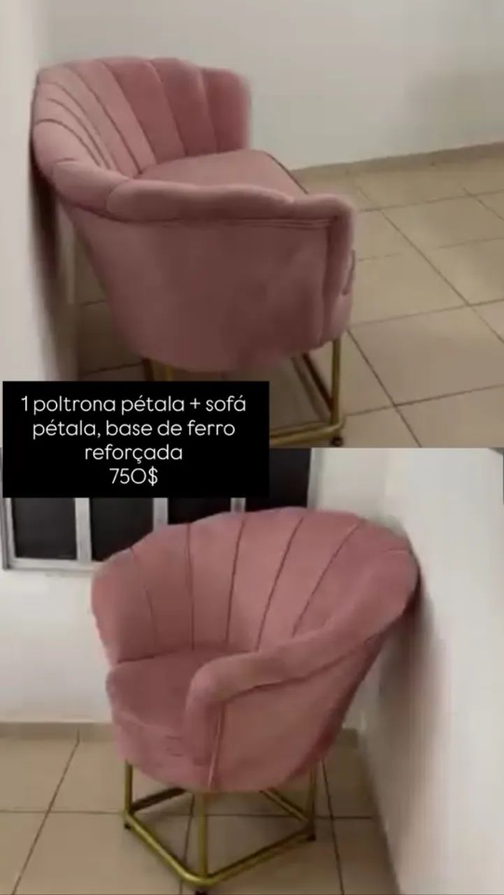 poltrona e sofá pétala 