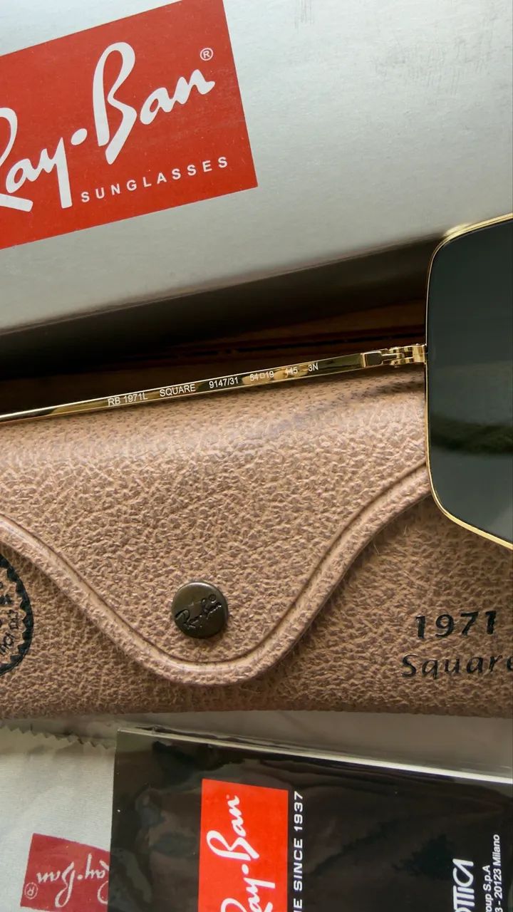 Oculos de sol ray-ban SQUARE REVERSE rb1971 L 9147/31 - Foto 3
