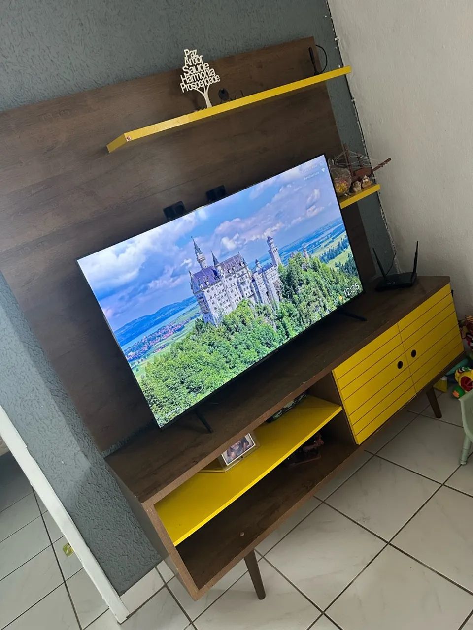 Rack com painel