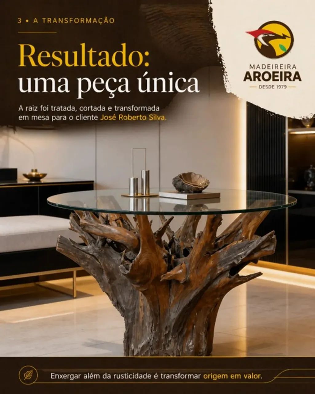 Raiz de Madeira Para Mesa - Foto 3