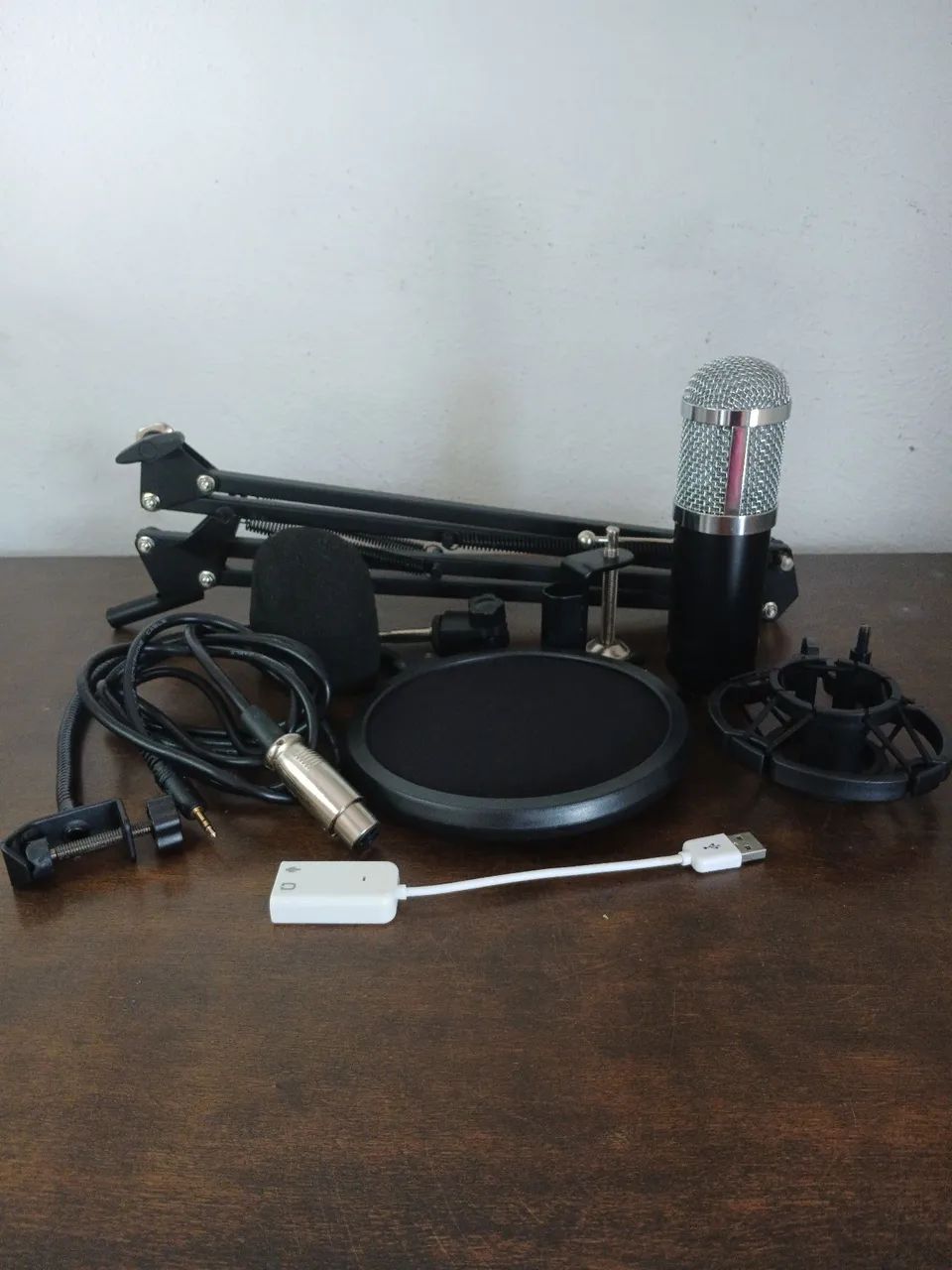 MICROFONE CONDENSADOR BM-800 PROFISSIONAL KIT COMPLETO - Foto 6