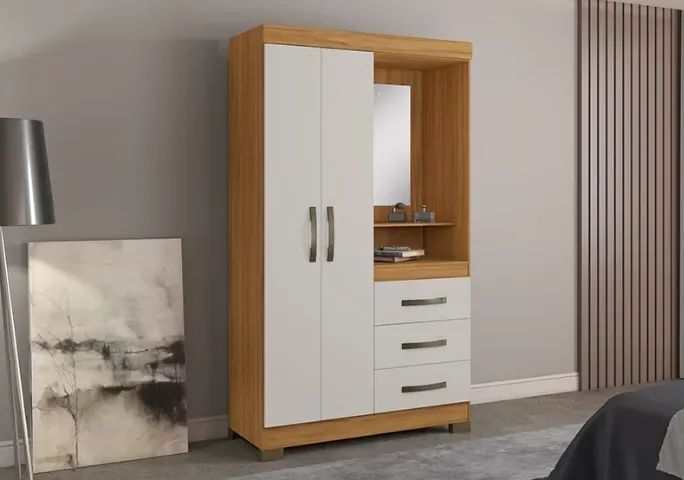Roupeiro Notavel NT 6020 com 2 Portas e 3 Gavetas - Foto 2