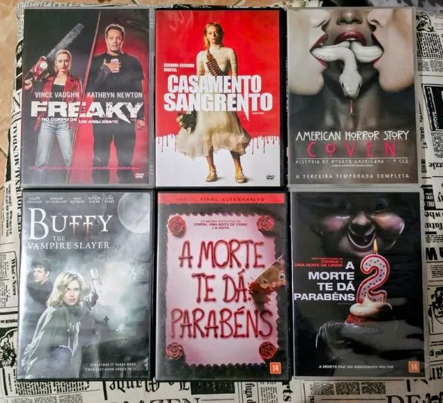 Lote 9 Dvds Filmes Terror E Comédia - Foto 2