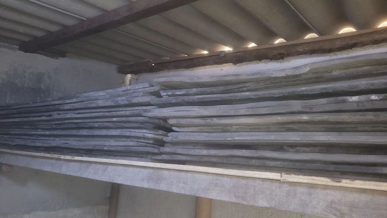 Piso de borracha 37 peças de 1m / 150 com 1 cent de espessura 55/m2 