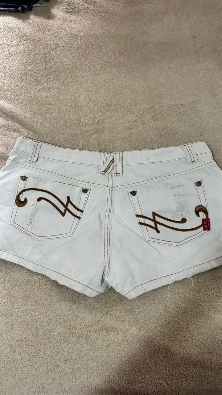 Short Jeans Branco - Foto 4