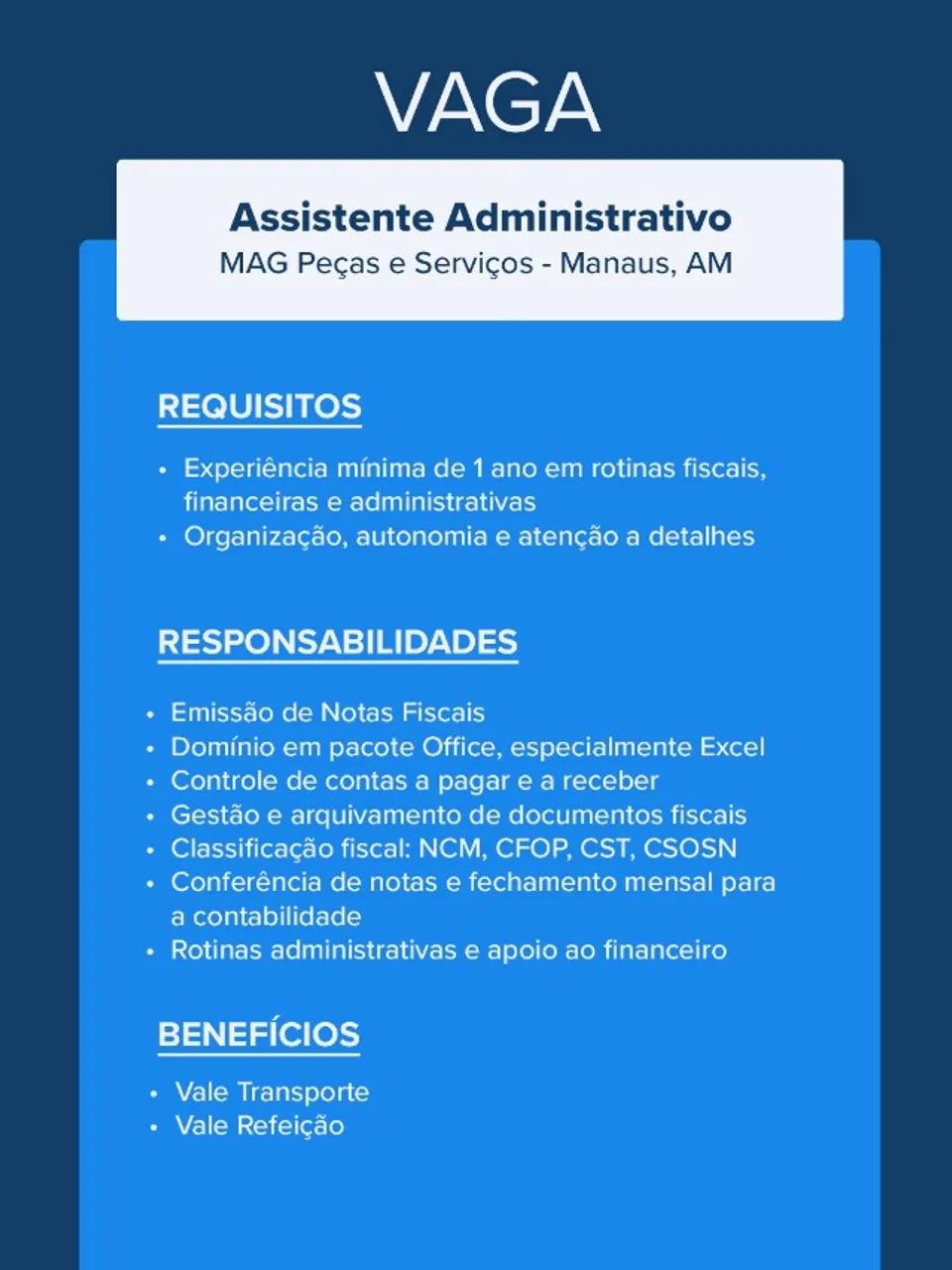ASSISTENTE ADMINISTRATIVO