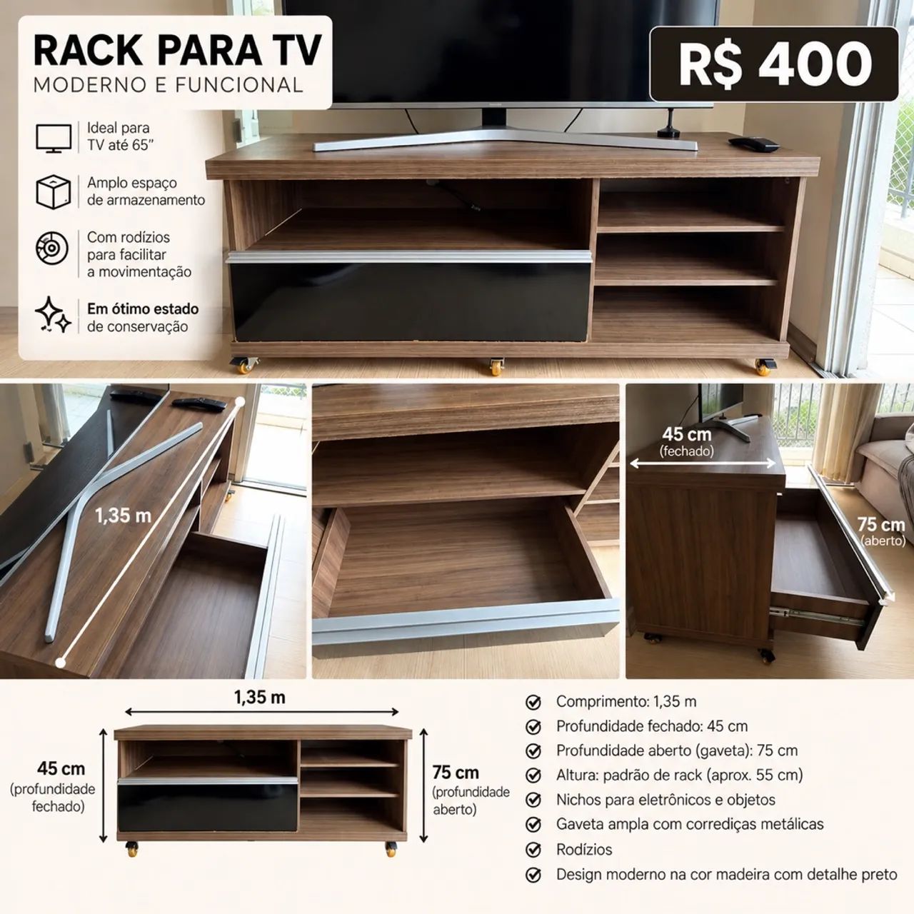 Rack para tv