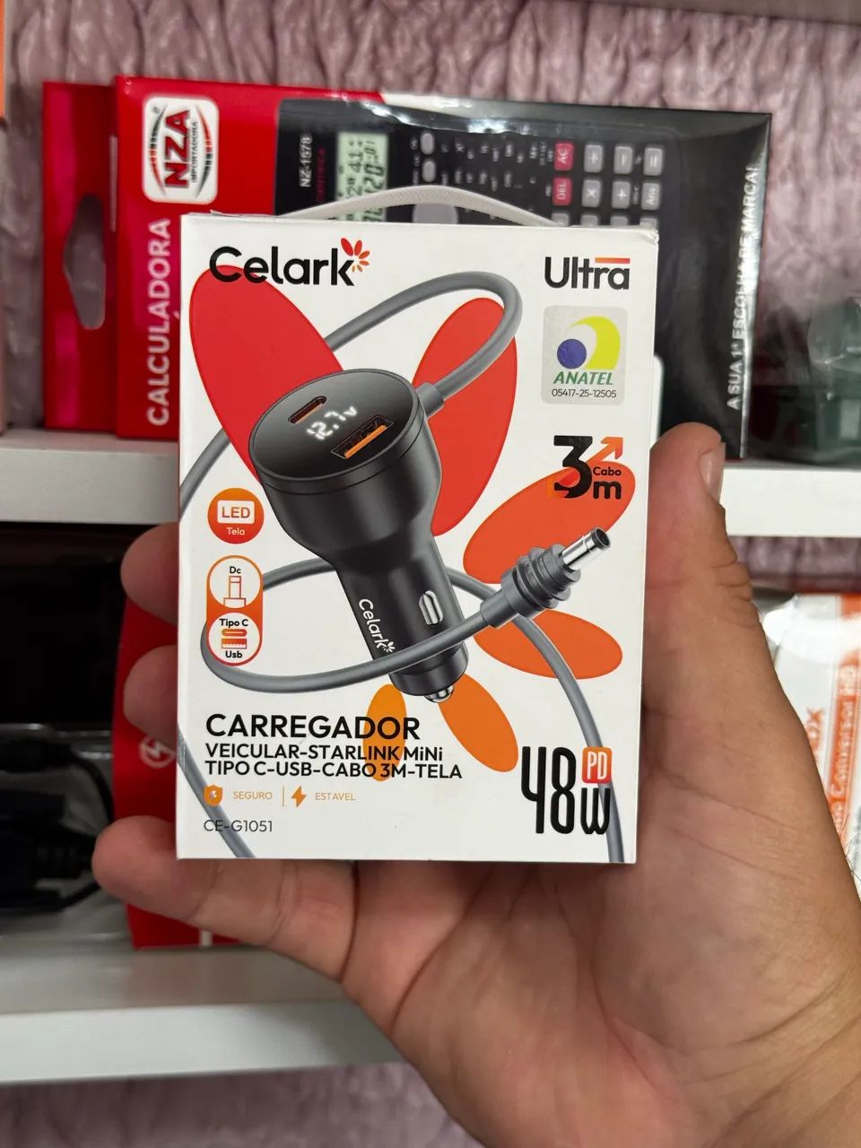 Carregador veicular STARLINK