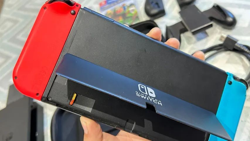 Kit Nintendo Switch OLED - 3 cards de jogos (Mario Kart 8 Deluxe / Minecraft / Splatoon 2) - Foto 3