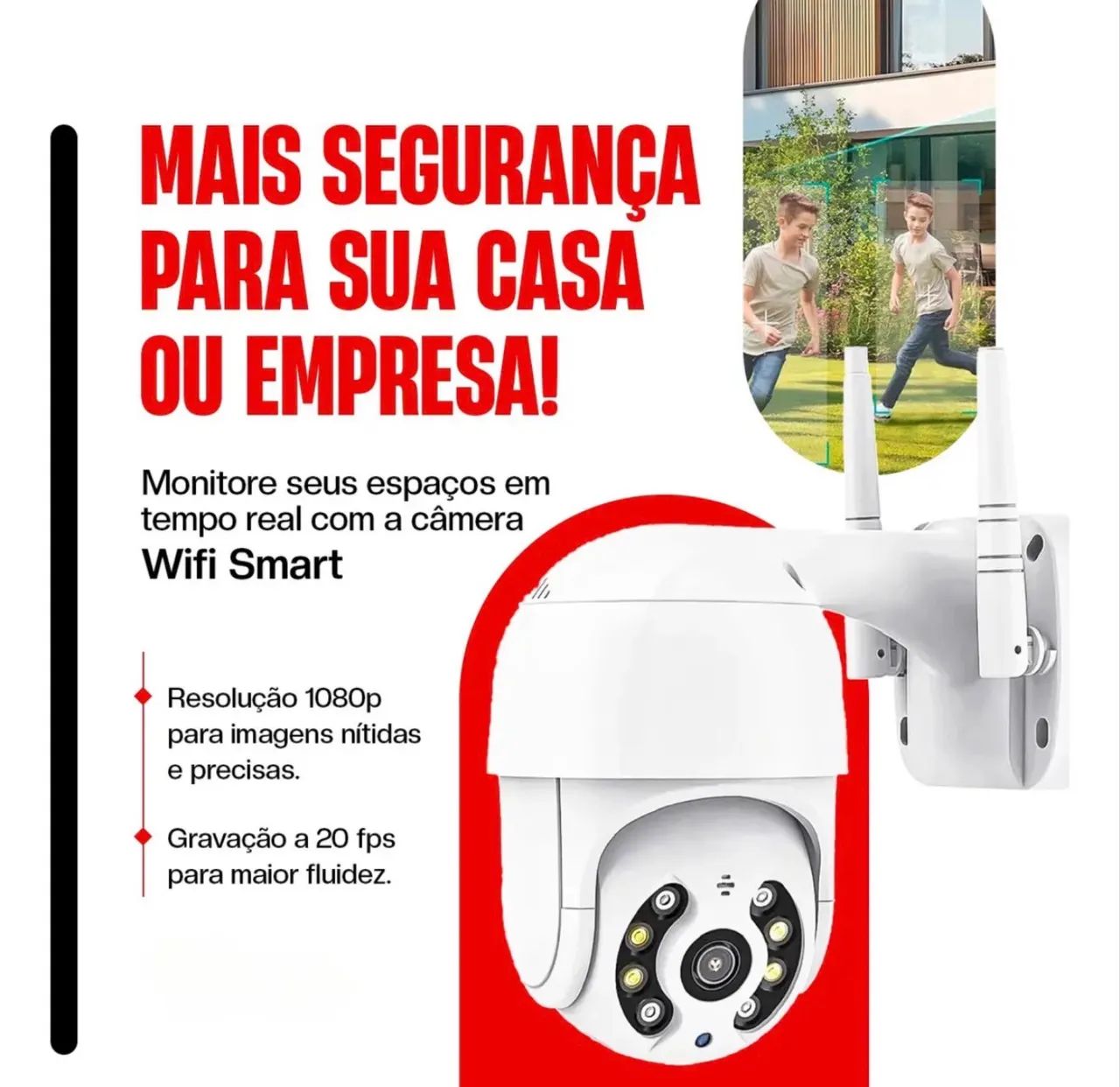 Camera Externa Wi-Fi com Infravermelho NOVA! - Foto 3