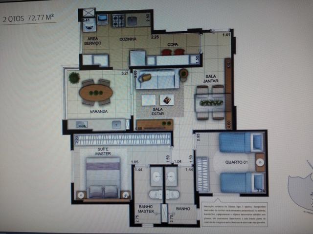 Apartamento 2 quartos no caiçara com lazer completo - Foto 3