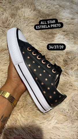 all star estrela preto