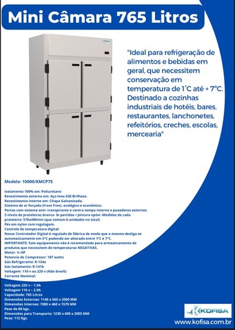 Geladeira comercial 4 portas 
