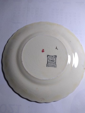 Prato de porcelana Grindley Engrand antigo dec.40 . - Foto 2
