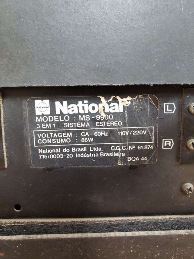 Toca disco 3 em 1 National MS-9900
