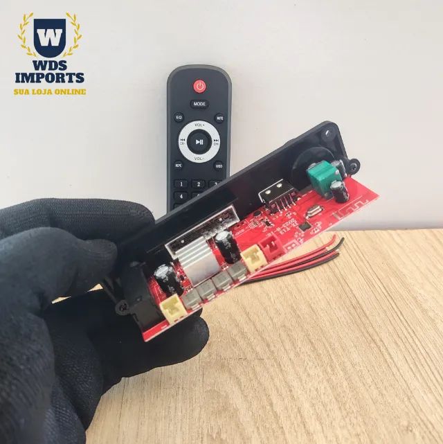 Placa de Som decodificadora Amplificada USB Bluetooth 150W 2x75W - Foto 4