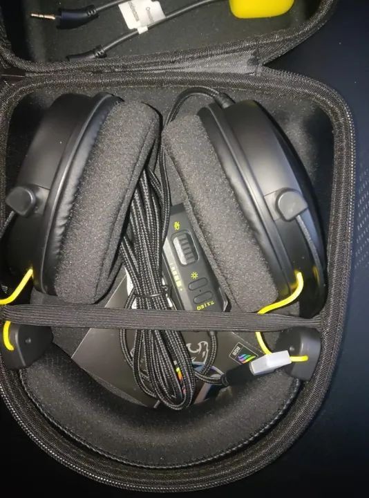 Headset Gamer Fallen Pantera Rgb, Pads extra, 2 mic's, Case (NOVO) - Foto 2