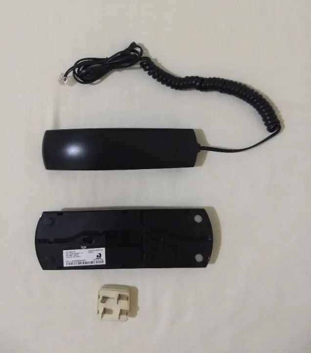 Telefone Gôndola Preto Intelbras TC 20 Slim - Mesa ou Parede. Aparelho Seminovo.