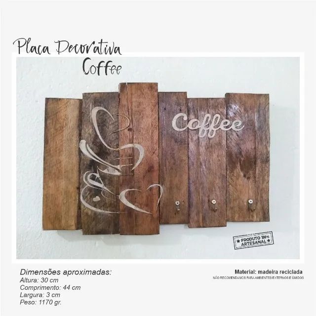 Placa Decorativa - Coffee - Foto 2
