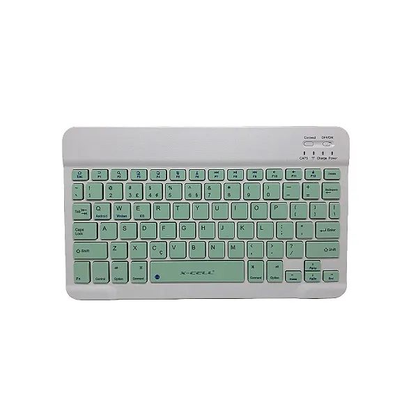 Rechargeable Mini Keyboard and Battery-Powered Bluetooth Mouse Kit, Green - X-Cell64302532245634122
