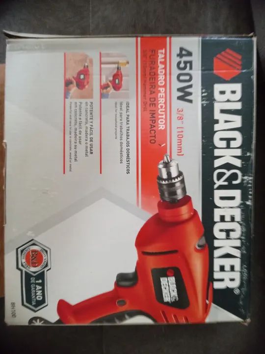Furadeira de Impacto Black & Decker 450W 3/8''