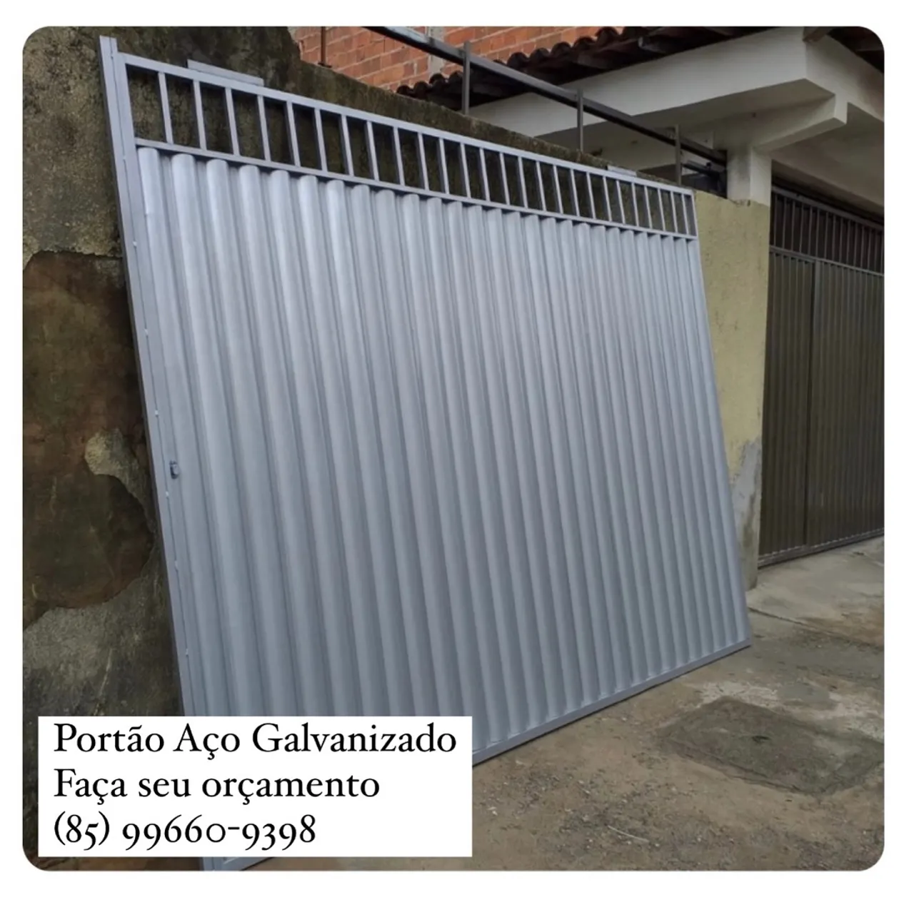 Portão de Aço Galvanizado Corrediço - Durabilidade e Estilo!