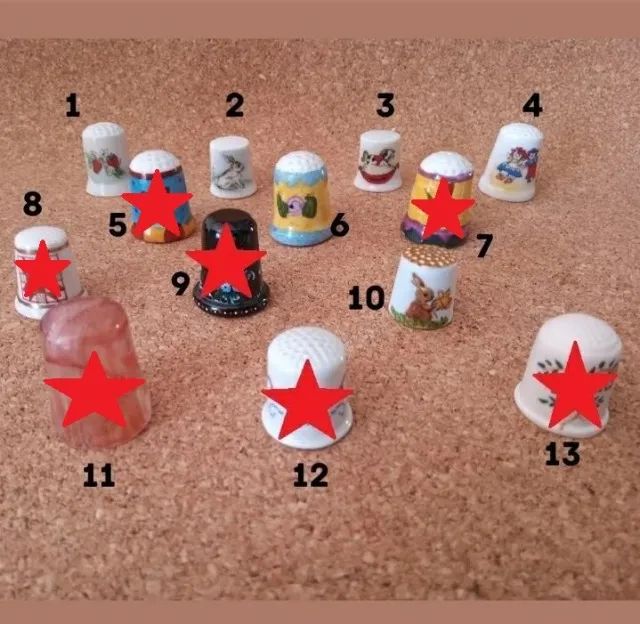 Dedal Antigo De Porcelana