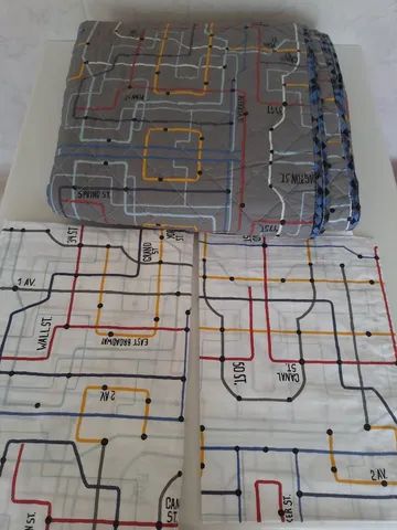 Jogo coordenado de cama solteiro M.Martan