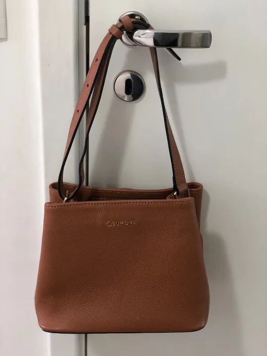 Bolsa de Couro Dumond Caramelo