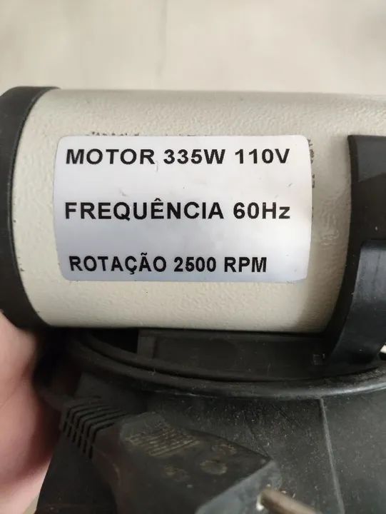 Motor Elétrico 335W 110V 60Hz 2500 RPM - Aceito Proposta