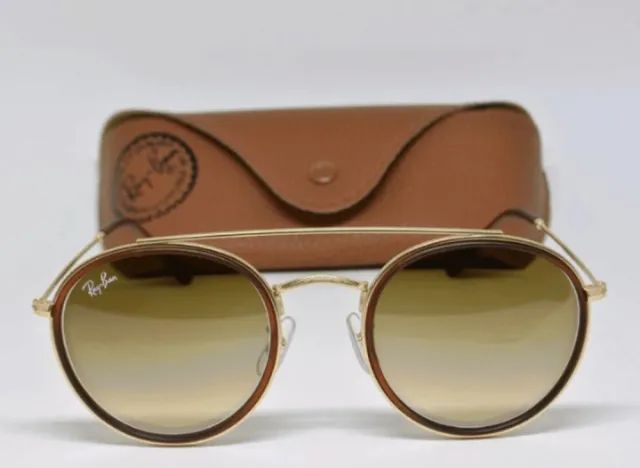 Double Bridge: Ray-ban Armação Metal Lentes Safira Degradê  - Foto 5
