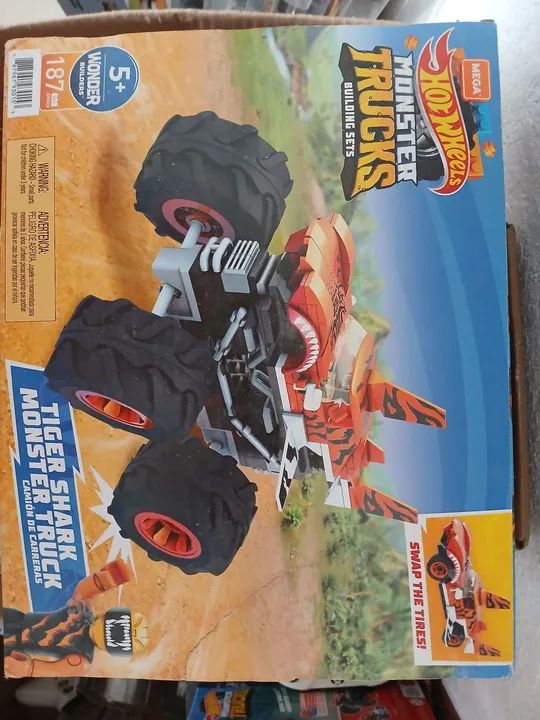 Mega Construx Hot Wheels Monster Truck Tiger Shark - Foto 3