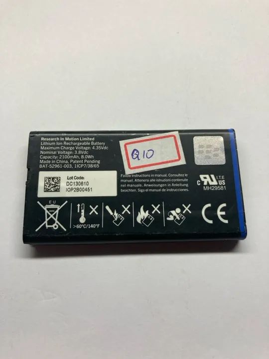 Bateria BlackBerry Q10 - Foto 2
