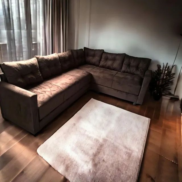 SOFÁ DE CANTO, se transforma em CAMAS! Espaço, CONFORTO e ECONOMIA! - Foto 3