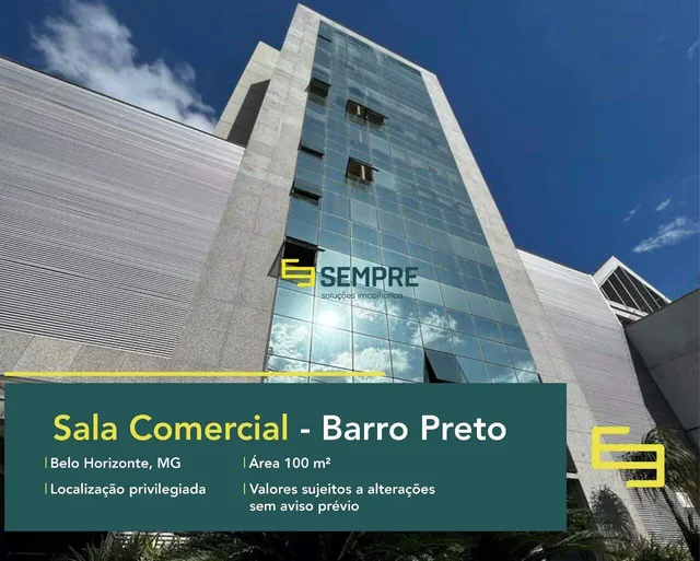 Sala comercial para alugar na Barro Preto em BH