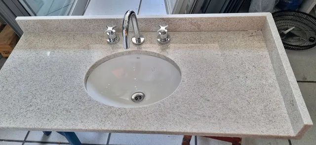 Pia banheiro pedra itaunas completa 