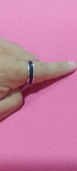 Anel Biojoias semente de tucumã/ prata - Foto 6