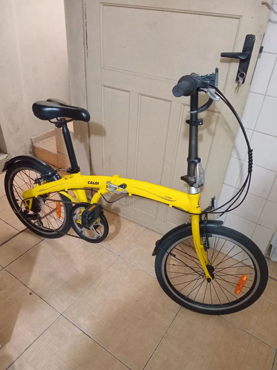 BIKE DOBLAVEL CALOI ARO 20 SEMI NOVA VERMELHA IMP. - Foto 5