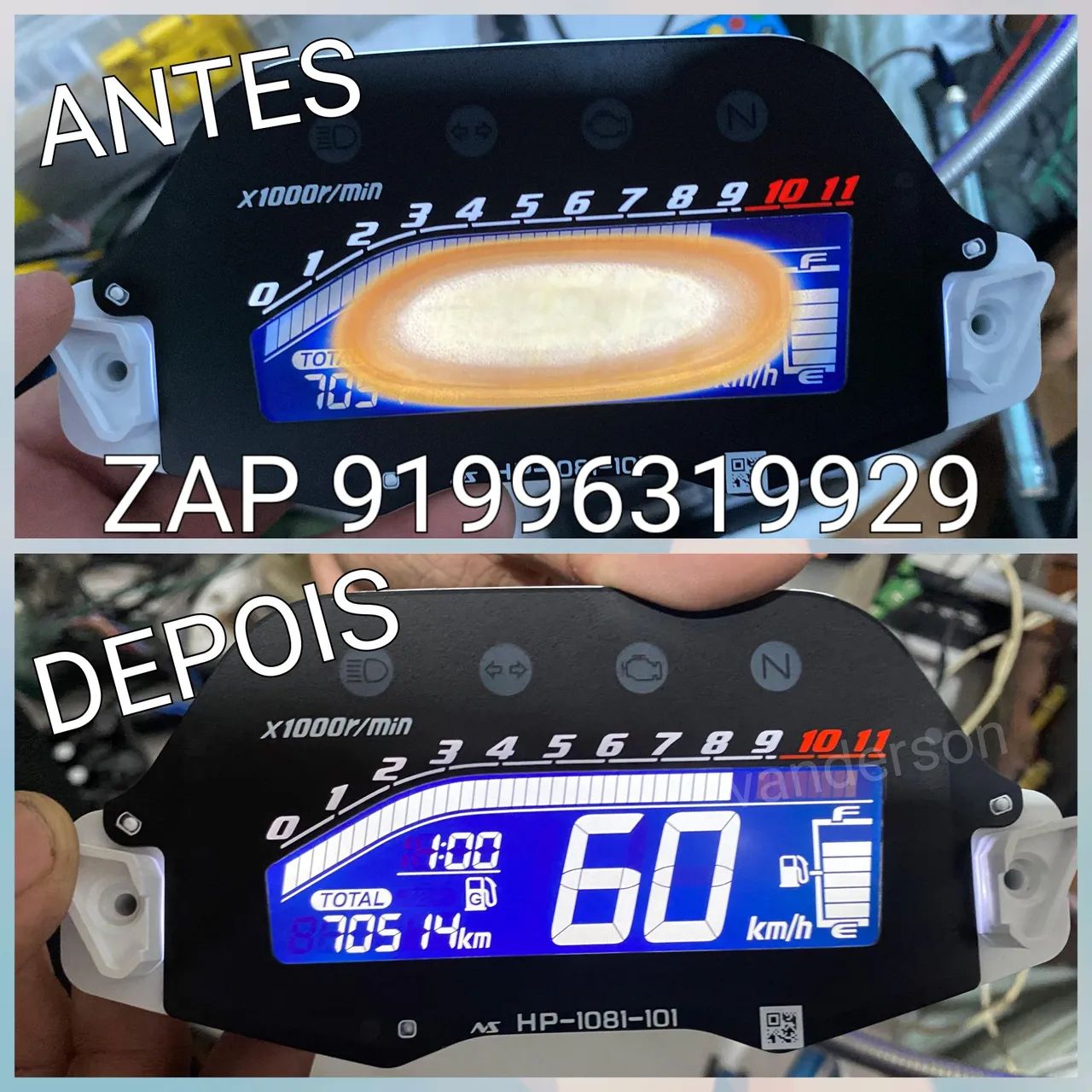CONSERTO DE PAINÉIS DE MOTOS 