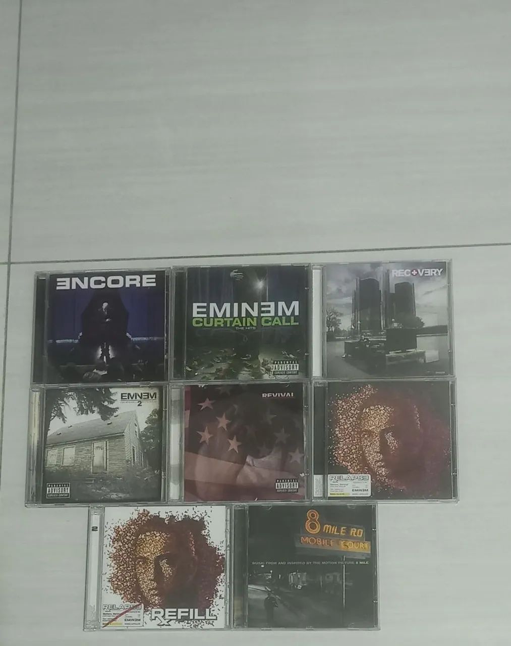 Coleção de CDs do Eminem