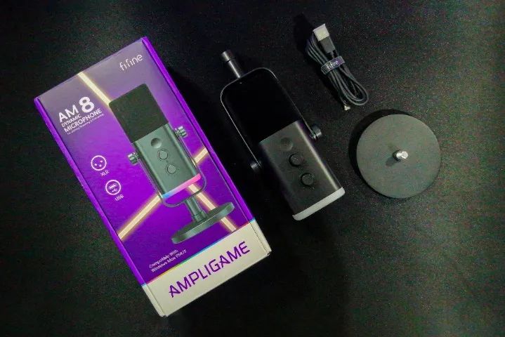 Microfone Gamer Fifine AM8 RGB - Foto 3